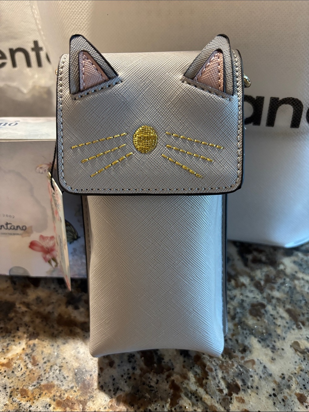 Brentano Cat Crossbody Wallet